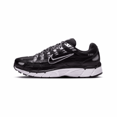 Nike P-6000 Black White Metallic Silver