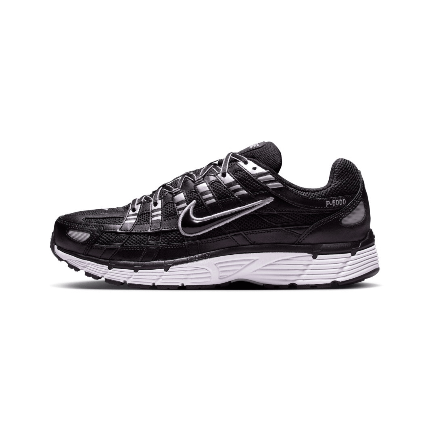 Nike P-6000 Black White Metallic Silver